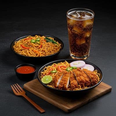 Chicken Noodles + Chicken 65 + Soft Drink 400ml