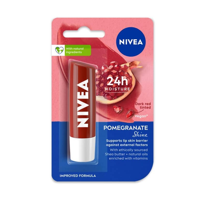 NIVEA POMEGRANATE SHINE LIP BALM 4.8 GMS