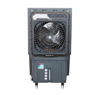 BHABURLY Megacool 140 LTR Heavy Duty Desert Air Cooler for Indoor/Outdoor 6100 CMH Antibacterial High Density Honeycomb Auto Refill - Gray