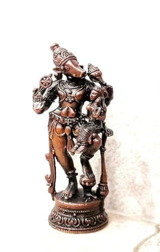 Searchers Paradise - Copper Idols f Lakshmi Varahar, 2.7 inches, Copper Handmade 70 Grams, Patina Antique Finish, Pack of 1 Piece view 2