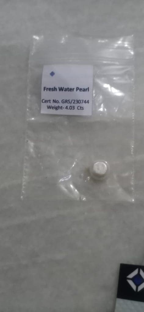 ISO Certified Natural 4.433 Ratti Fresh Water Pearl (Moti) Gemstone view 2