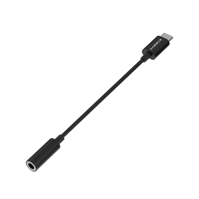 HAMMER Type-C to 3.5mm Audio Jack Connector Adapter with DAC Compatible with Type C Devices (Black) view 2