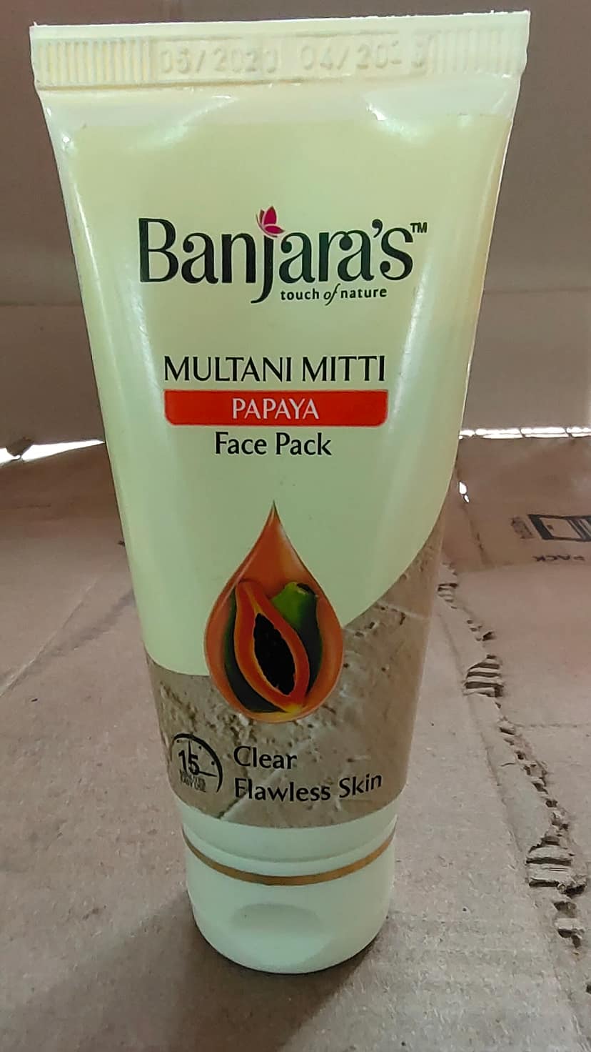 Banjaras multani mitti papaya face pack