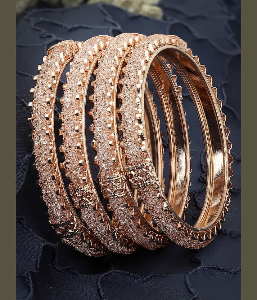 Sukkhi Gold Bangle Set ( Pack of 4 )