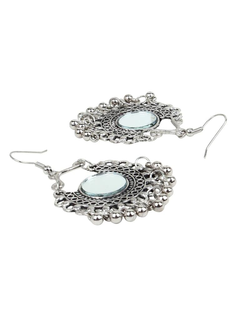 Cardinal Oxidized Silver Color Necklace Set view 2