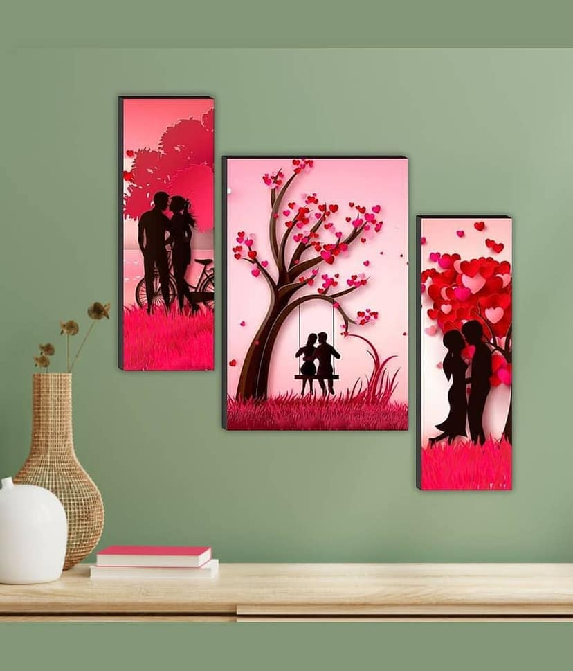SNDArt MDF Multicolour Photo Frame Sets No. of Pieces- 3 view 2