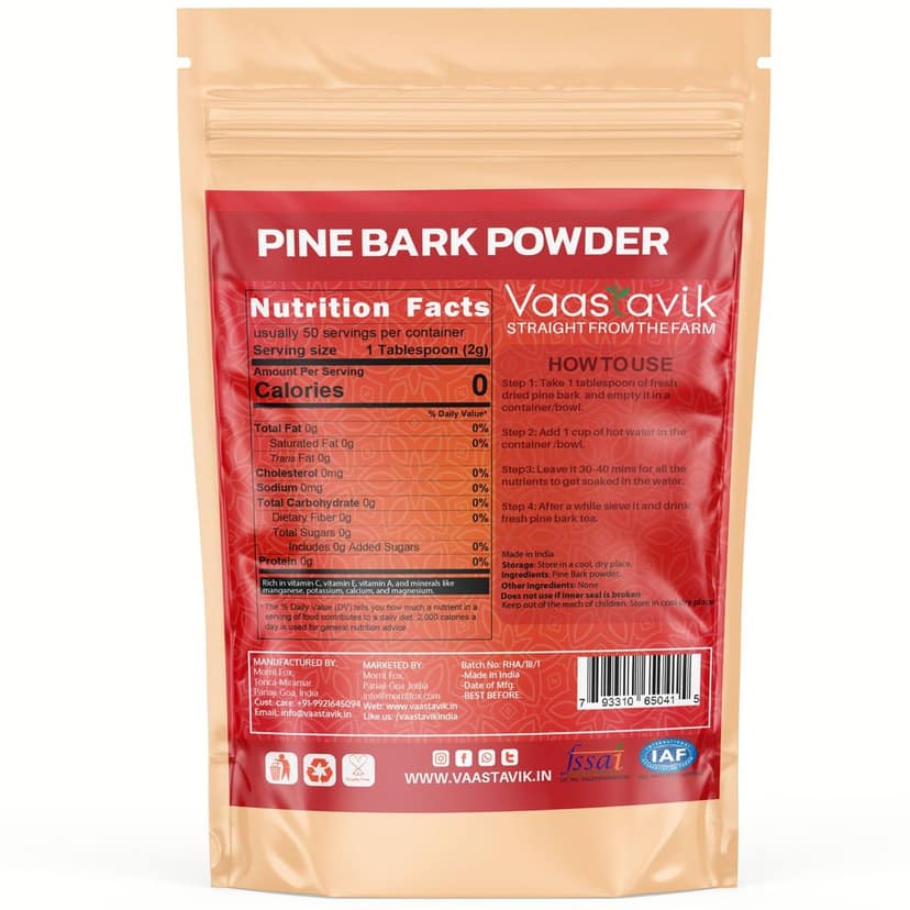 Vaastavik Pure Pine Bark Powder Tea 100gm view 2