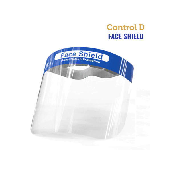 Control D 3 Reusable Face Shield Safety Full Face Protective Visor 3 Nos