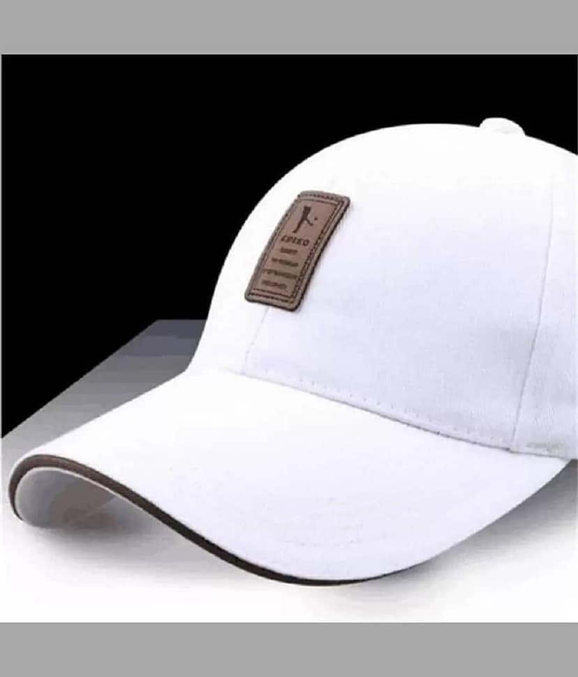 Babji Pack of 1 Cotton Men's Cap ( White )
