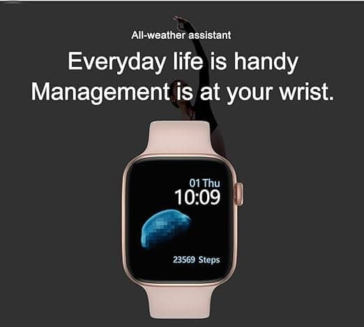 T500-Smart Watch for Girls with Bluetooth Calling | Fitness Tracker with Heart Rate Sensor, Step Counter, Sleep Monitor, Touchscreen Display, view 2
