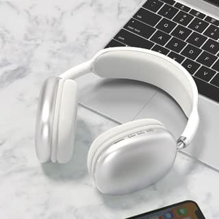 P9 Wireless, Bluetooth 5.1 Over Ear Stereo Headphones - Mic, Ergonomic Adjustable Design, 24 Hours Battery Life, Hi-Fi Sound, Wireless Headset for Music and Calls (Assorted)