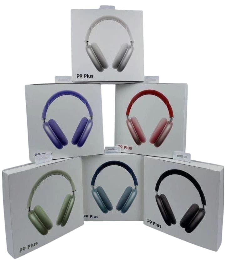 P9 Wireless, Bluetooth 5.1 Over Ear Stereo Headphones - Mic, Ergonomic Adjustable Design, 24 Hours Battery Life, Hi-Fi Sound, Wireless Headset for Music and Calls (Assorted) view 2