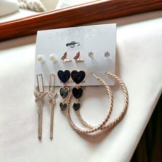 Minha pack of 6 fashion earring view 2