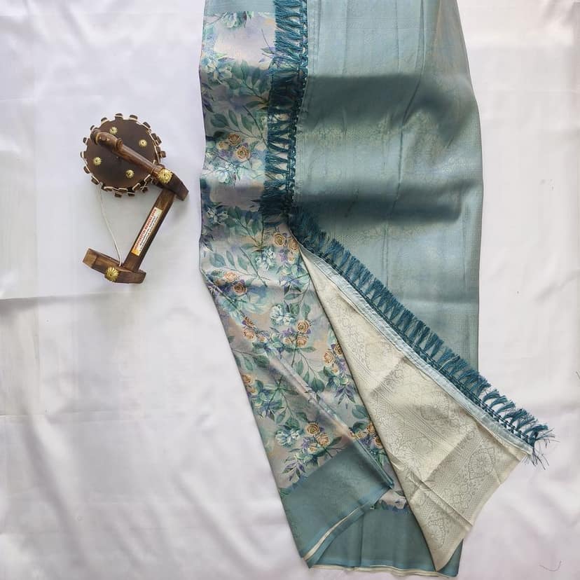 Tissue Silk Cotton Saree with Blouse view 2