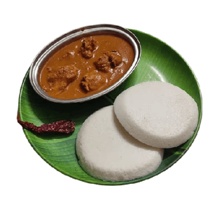 Chicken Curry With Thattu Idli