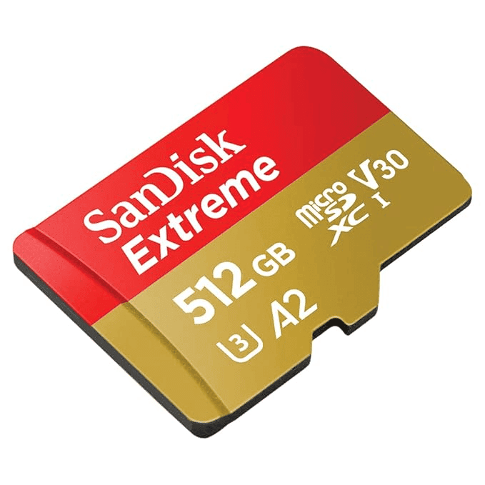 SanDisk Extreme Micro SD 512GB Memory Card view 2
