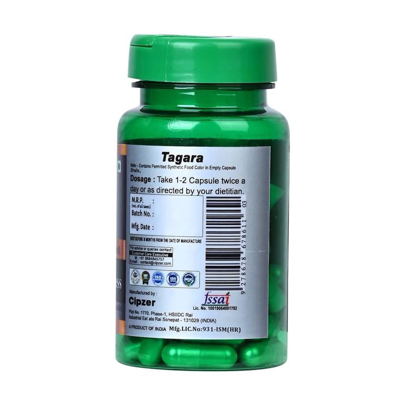 Cipzer Tagara (30 Capsules): Natural Stress Relief, Deep Sleep & Calming Mind Formula view 2