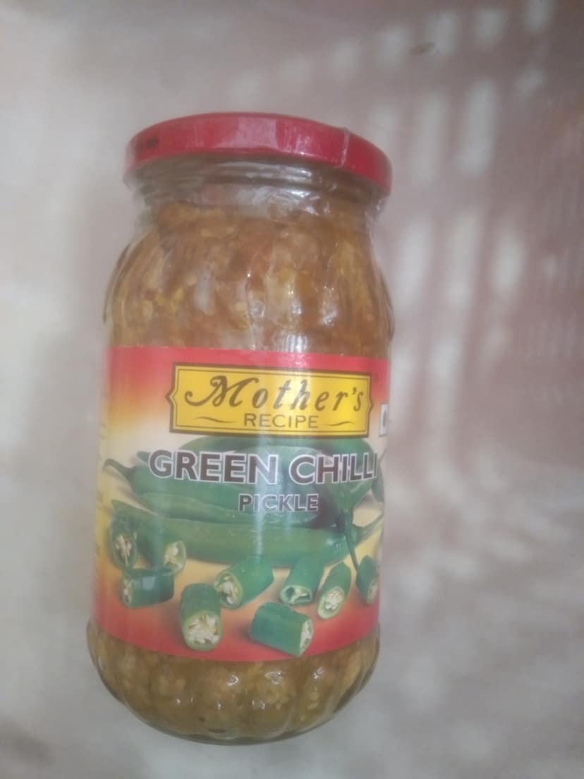 Mothers green chilli pickle
