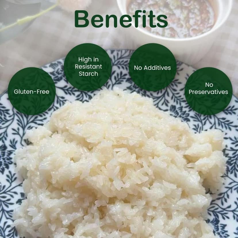 Natural Khasi Sticky Rice | Gelatenous | Regional Specialty-Meghalaya | 500g view 2