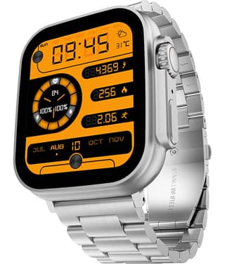 VERONIC Ultra Watch Metal with Bluetooth Calling Silver Smart Watch