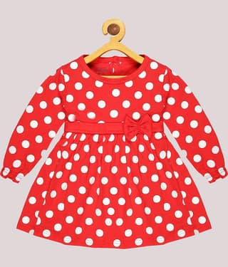 Babeezworld Cotton Frock For Girls ( Pack of 1 , Blue )