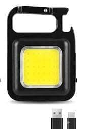 Rechargeable COB LED Keychain Light with USB Charging – Portable Mini Flashlight view 2