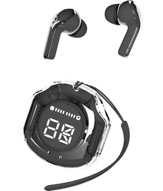 COREGENIX Ultrapodspro Bluetooth True Wireless (TWS) In Ear 8 Hours Playback Low Latency,Powerfull bass IPX4(Splash & Sweat Proof) Black