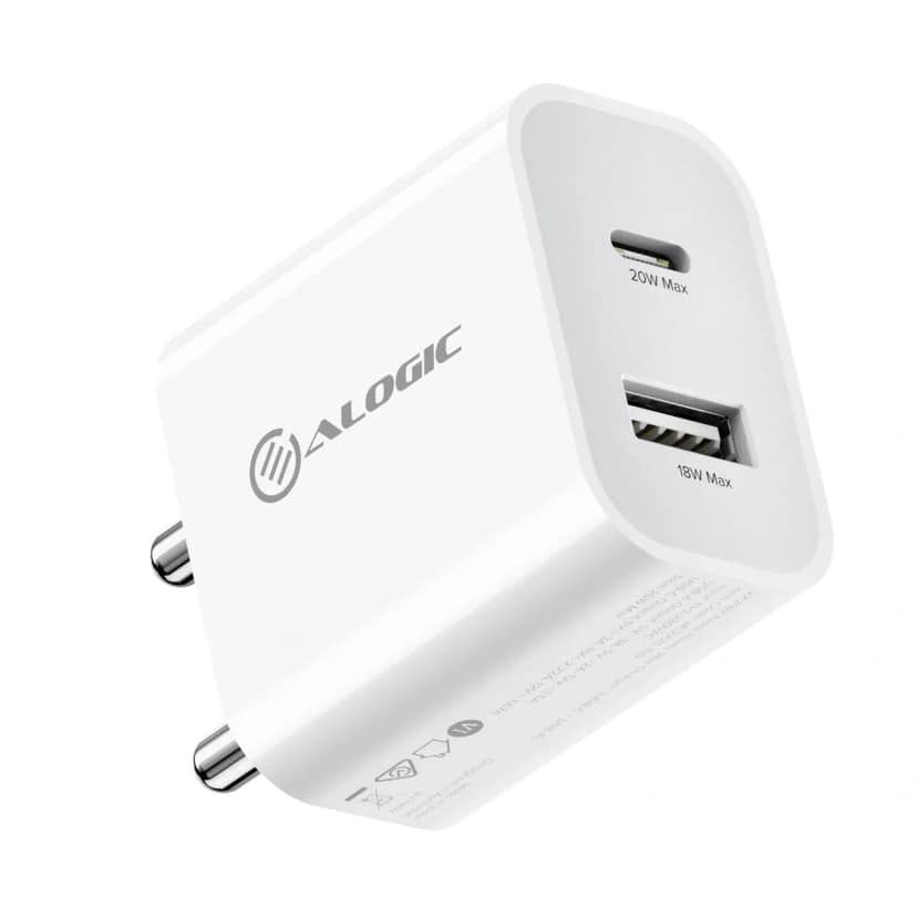 ALOGIC 20W Rapid Power USB-C & USB-A Adapter