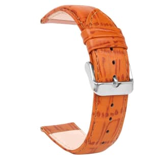 Exelent Leather Mens Replacement Watch Straps Compatible with All Watches with Regular 20 mm Lug Size Tan