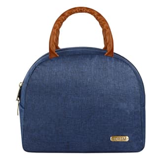 LOREM Premium Leather Tiffin/Lunch Bag � 13L Capacity, Insulated for 5-6 Hours, Water-Repellent, Adjustable Strap, Multi-Pocket � Ideal for Office, School, Picnic, Travel