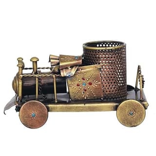 Collective home decor - Engine Pen Stand Table Pen Holder Home decor Items,Gifts Items, pen stand for office, kids, pen stand for study table, pen holder cute - Multicolour - Iron