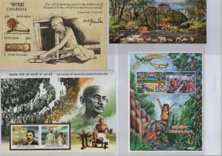 Shobhaphila's Indian Miniature Sheet Year Pack Stamp 2015 ( 10 Stamps)