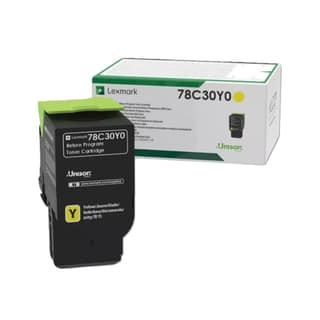 Lexmark 78C30Y0 Yellow Toner Cartridge