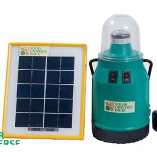 Solar UFO Type 360 Degrees LED Lantern with USB Mobile Charger, Inbuilt Lithium Battery External Solar Panel