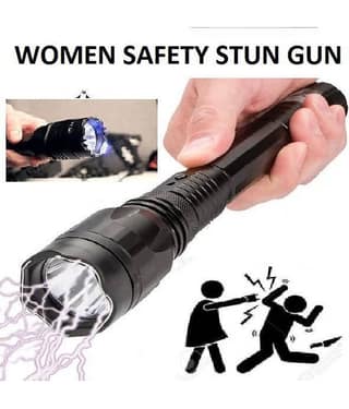 Powerful Flashlight Torch With Stun Taser Outdoor Camping Light