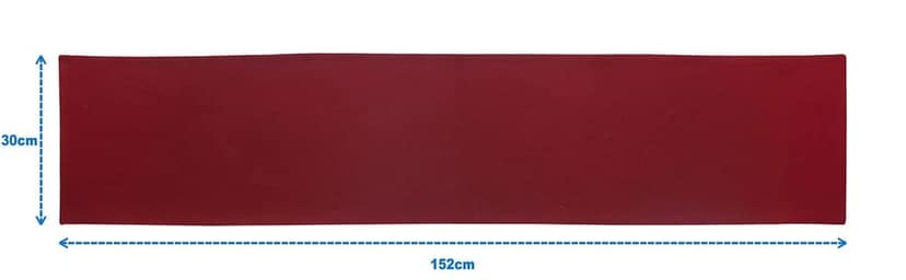 Airwill Cotton Plain Maroon Designed Solid Pattern Table Runner Length 152cm (Maroon, Pack of 1) view 2