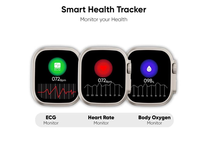 Vaku Luxos Advanced Bluetooth Calling SmartWatch - Super Black view 2