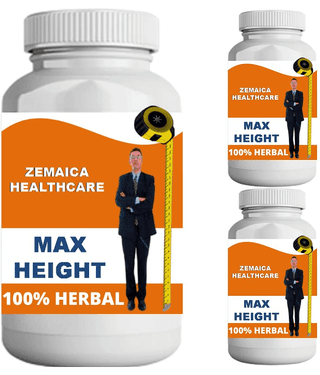 Zemaica Healthcare max height vanilla flavor 0.3 kg Powder Pack of 3