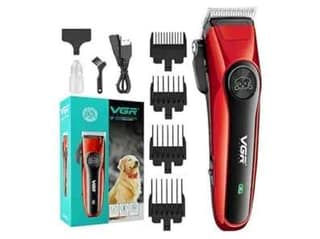 VGR V-202 Pet Animal Hair Clipper, Red