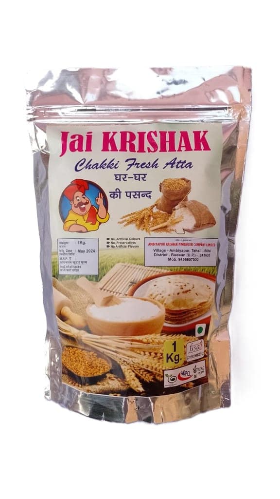 Jai Krishak Fresh Chakki Atta 1 Kg view 2