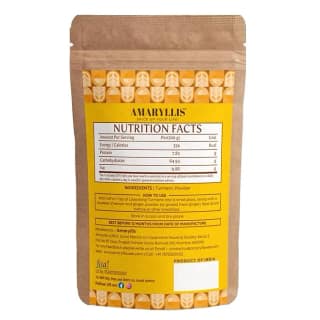 AMARYLLIS Lakadong Turmeric Powder 150g, High Curcumin, Pure Ground Haldi Powder, Freshly Sourced & Small-Batch, No Added Colours, Flavours or Preservatives, Pack of 1