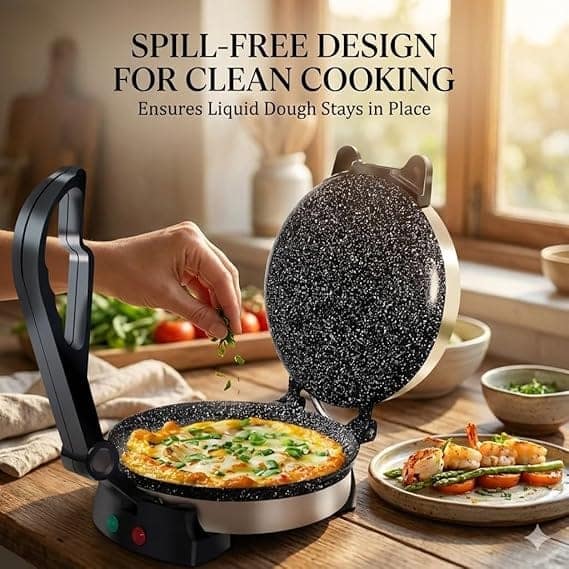 ElectroSky Roti Maker 950W Multi Maker Electric Automatic With 8.5 Inch Plate | Complete Roti/Chapati/Khakra Maker for Home | 1 Year Warranty view 2