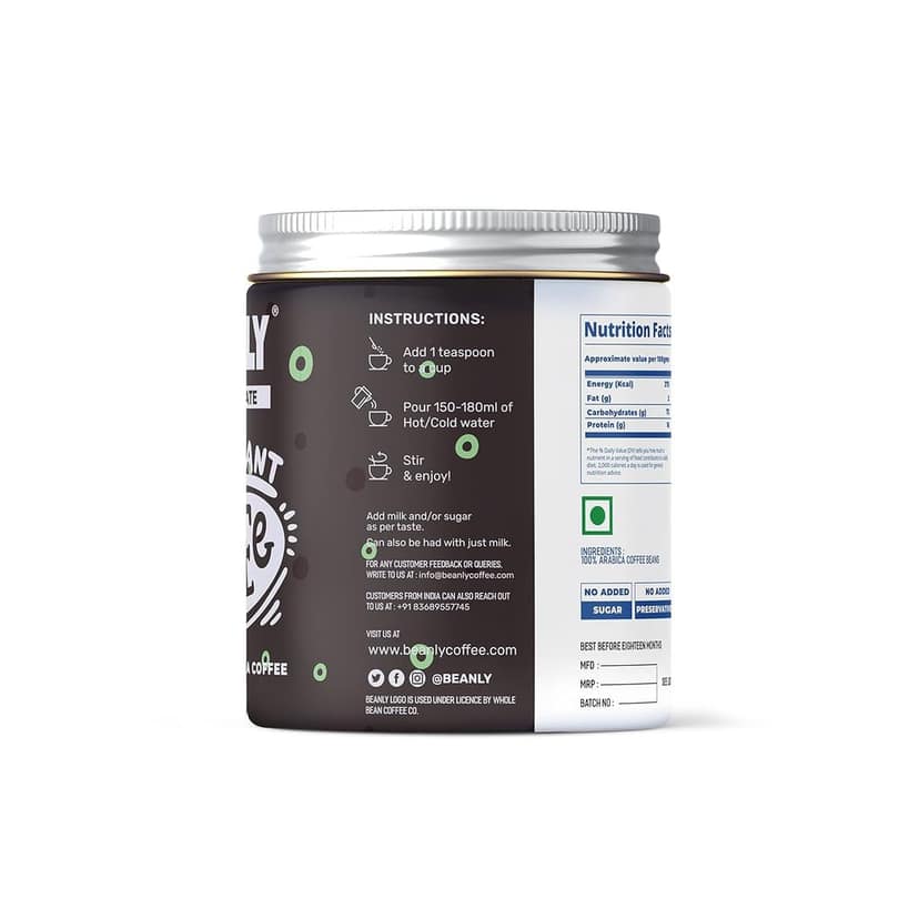Beanly Instant Coffee Mint Chocolate - 50 Grams view 2