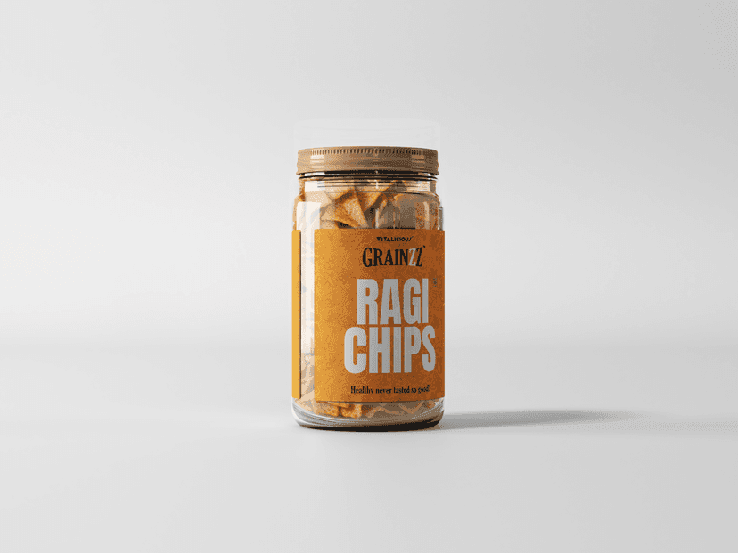 Grainzz Healthy Super Combo –Ragi Chips + Beetroot Chips + Oats Chips (3 Jars) | High Fibre | Zero Palm Oil | Smart Snacking for Family | 450g view 2