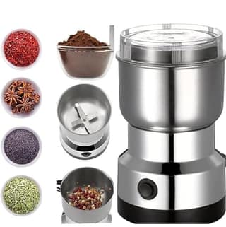 Mini Electric Mixer Grinder for Home – Multifunctional Nima Grinder with Stainless Steel Blades for Spices, Masala, Chutney, Coffee Beans, Nuts & Grains – Portable, Powerful Motor