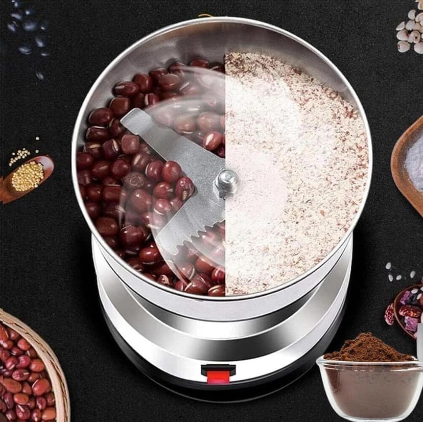 Mini Electric Mixer Grinder for Home – Multifunctional Nima Grinder with Stainless Steel Blades for Spices, Masala, Chutney, Coffee Beans, Nuts & Grains – Portable, Powerful Motor view 2
