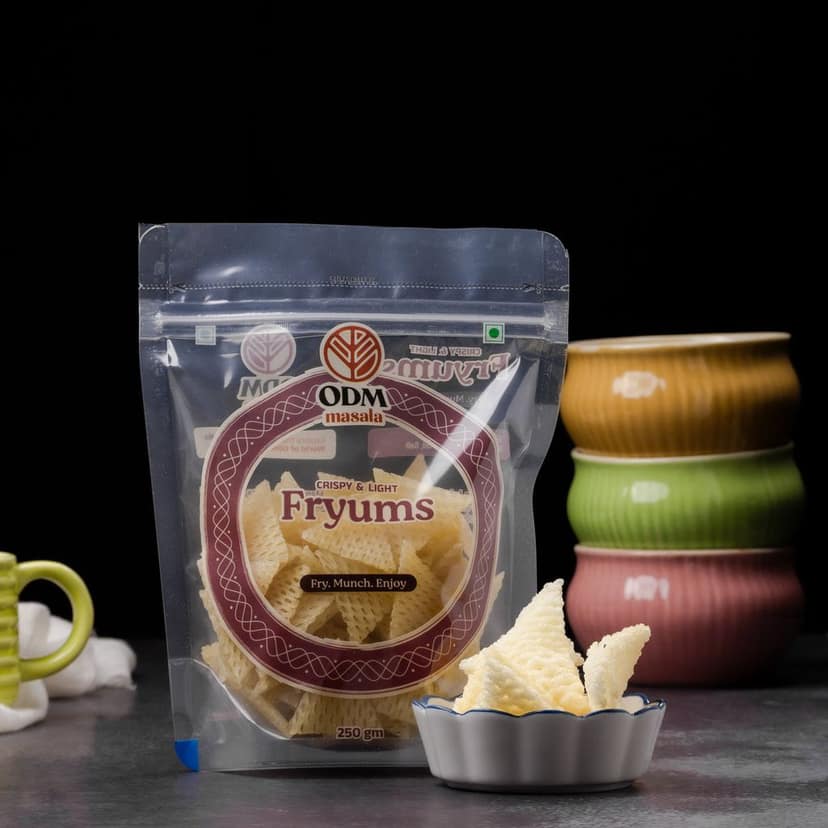 ODM Masala Fryums (Ready-to-Fry) - Crispy Homestyle Snack