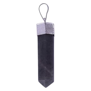 Grey Aventurine Pencil Pendant for Reiki Healing and Crystal Healing,Traditional Astrological Pendant for Women and Mens for Chakra Healing | Lucky Charm Positive Vibes Energy(KI_39) by Krishna Impex