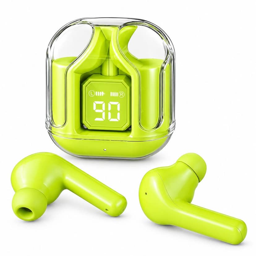 Wireless Earbuds with Bluetooth 5.3, Enhanced Sound Quality, Touch Control Battery Life, Noise Cancellation & Comfortable Fit (Green)