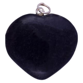 Black Turmoline Heart Pendant for Reiki Healing and Crystal Healing,Traditional Astrological Pendant for Women and Mens | Lucky Charm Positive Vibes Energy | Necklace,Pendant,Gifts(KI_27) by Krishna Impex